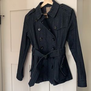 Burberry Brit Short Denim Trench